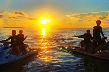 沖縄・名護・水上バイク】16時から始まる格安サンセットツーリング