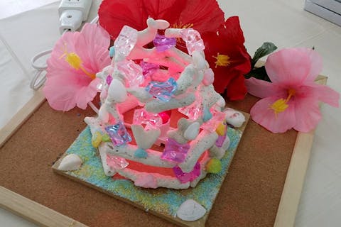 【石垣島・サンゴランプ作り】ドーム状になったサンゴのランプを手作りしよう