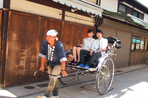 【長野・松本・人力車】情緒ある城下町を人力車でひと巡り！下町コース