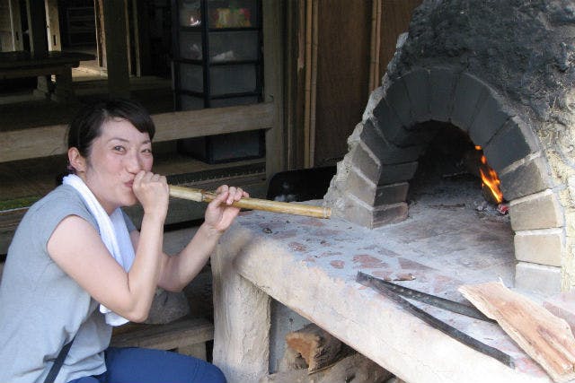 【沖縄・料理体験】石窯で焼き上げよう！本格ちんすこう作りプラン！