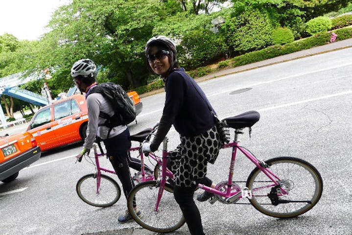 東京 サイクリング 水上バス 虎ノ門からお台場へ 自転車 水上バスでサンセットクルージング アソビュー