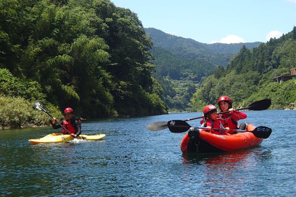 初級リバーカヤック】【高知・吉野川】初心者歓迎！吉野川を本格リバー