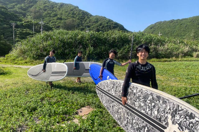 【沖縄北部・SUP】波乗りしよう！ 波乗りのポイントへご案内！初心者も経験者もSUPサーフィン