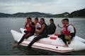 長崎県・川棚大崎マリーンスポーツチームAでは、数種類のバナナボートを用意しています！