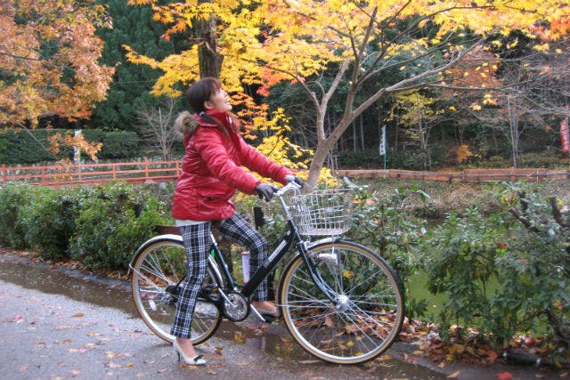 【京都・レンタサイクル・ミドルシティ】市内観光にどうぞ！かご付きだから荷物も楽々
