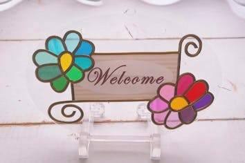 グラスアート土台のみ6点 香川・善通寺市・ウェルカムプレート】善通寺駅徒歩5分！玄関やドアに