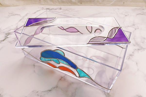 SEA,Swedenの手描き飾りグラス、美術工芸品 SEA,Swedenの手描き飾りグラス、美術工芸品