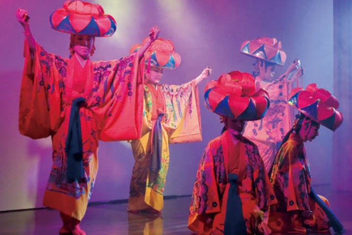 琉球料理と琉球舞踊　四つ竹