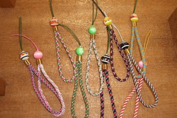 ハンドメイド ペアストラップ ハンドメイド】ハート ペア ストラップ キーホルダー - メルカリ