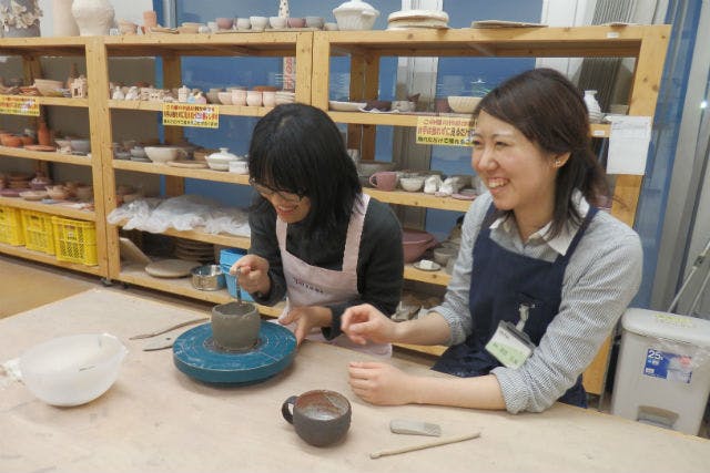 【岩手・盛岡・陶芸教室】カップやお皿を作ろう！手作り感あふれる、手びねり陶芸体験
