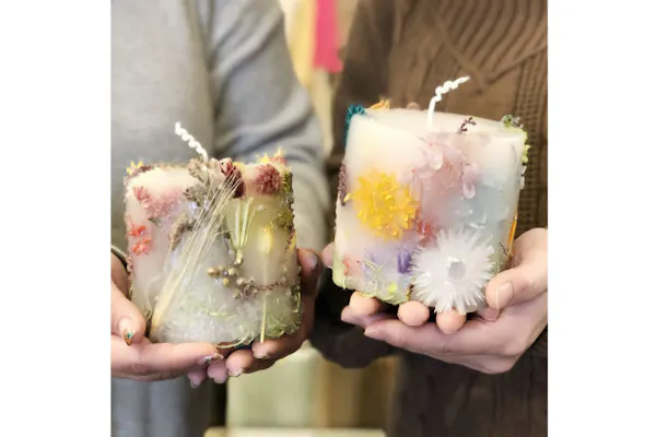 大阪市】ボコボコ立体的な3Dボタニカルキャンドル｜アソビュー！
