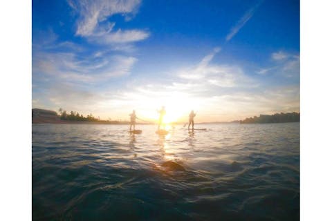 【鳥取・米子市・SUP】サンセットを眺めながらゆったり。SUP＆温泉の贅沢プラン