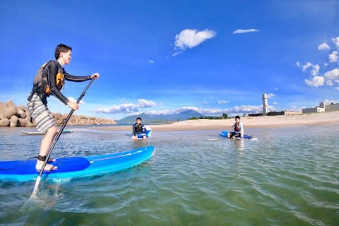 【鳥取・淀江・SUP】国引き神話のスケールを体感！歴史探訪SUP海ゴミゼロチャレンジツアー