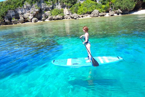 【沖縄・今帰仁・SUP】気軽に海上散歩！初めてでも大丈夫！SUP・体験コース