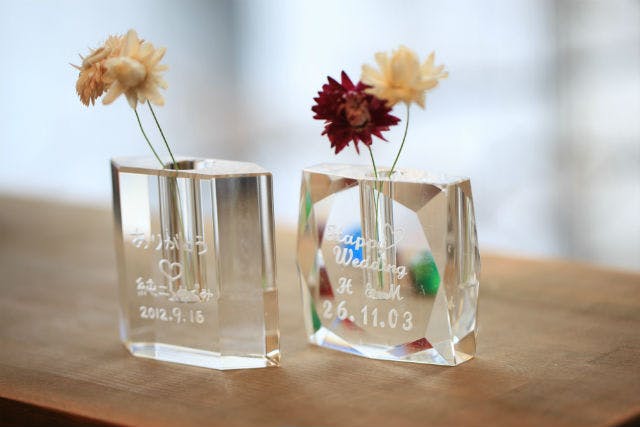 【福岡市・サンドブラスト】キラキラガラスの花器を作ろう！フラワーベース