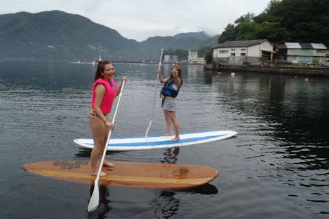 【西伊豆・SUP体験】西伊豆の絶景を一望！美味しい空気と共にSUPで巡ろう