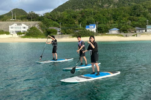 【奄美大島・SUP】サップサーフィンジュニア世界チャンピオンを育てたオーナーが教える、基礎、パドルフォーム、セルフレスキューなど本格的サップスクール