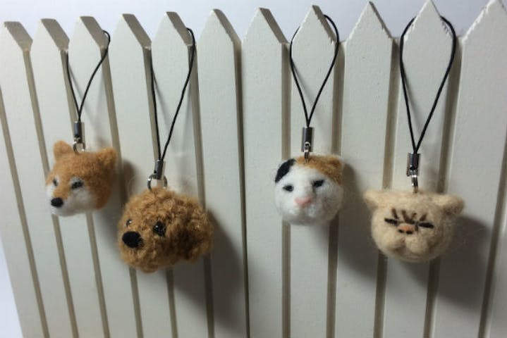 東京 浅草橋 フェルト教室 可愛い動物ヘッドを作ろう 羊毛フェルト体験コース アソビュー