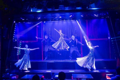 【東京・銀座・ショーレストラン】お食事1膳＋3時間飲み放題付き「笑福コース」！本格ダンス＆ニューハーフショーで銀座の夜を華麗に彩る笑いと感動のエンターテイメント＜銀座・新橋駅から徒歩5分＞