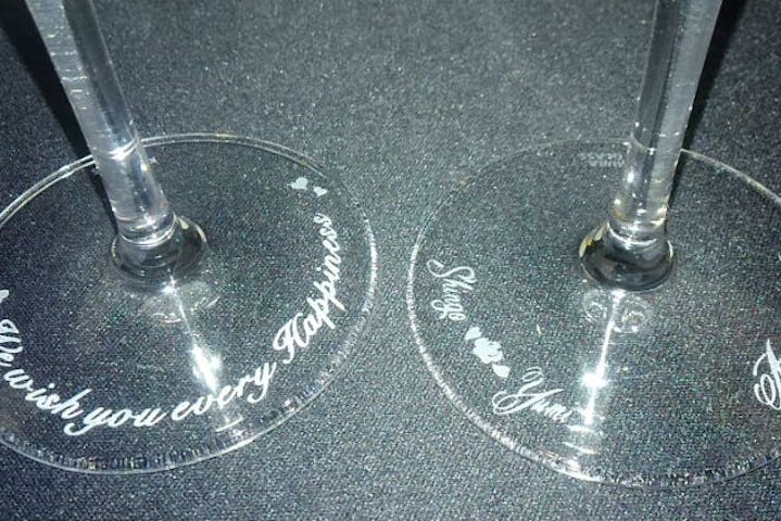 千葉市 サンドブラスト すりガラスが美しい 自分の手で作るワイングラス 1作品料金 アソビュー