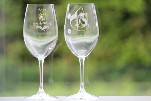 【千葉市・サンドブラスト】すりガラスが美しい！自分の手で作るワイングラス！（1作品料金）