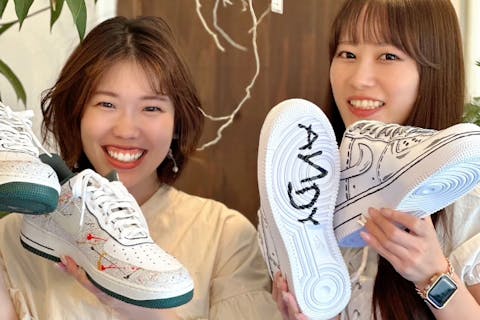 【大阪・福島・スニーカーペイント】スニーカーに自由にペイントして自分だけのカスタムスニーカーを作ろう