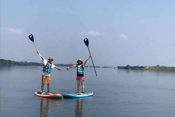 愛知・祖父江・SUP】半日SUP体験！木曽川でスタンドアップパドルに挑戦