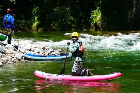 【群馬・利根川・SUP】湖SUPの次のステップ！流れのある川での流水SUPツアー！