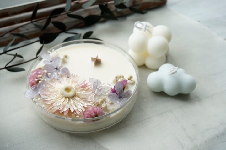 愛知 名古屋 手作りキャンドル 韓国風キャンドル シャーレキャンドル 計3個 アソビュー