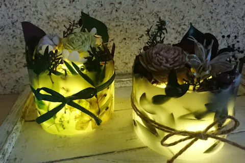 【埼玉・川越】LEDライトで美しく光る！花キャンドル