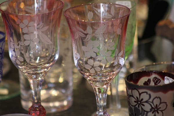 ザルツブルグ サンドブラスト グラビールガラスボウル