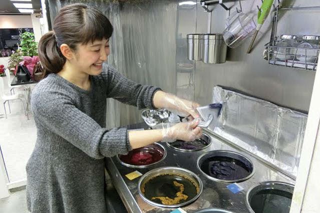 京都 染物体験 できあがった模様に感動 気軽にできる雪花絞り染め手ぬぐいプラン アソビュー