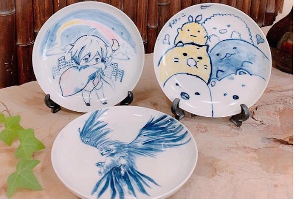 美品　大皿　陶器　絵付け 愛知・瀬戸・絵付け】器をキャンバスに自由に絵を描こう！道の駅「瀬戸