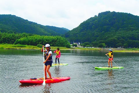 【茨城・那珂川・SUP】初心者から楽しく体験！那珂川でSUPにチャレンジしよう！