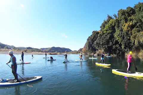 【茨城・那珂川・SUP】中級者向け川下りプラン！スタンドアップボードツアー　【経験者向け・初期講習無し】