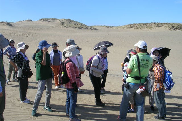 NPO法人とっとり観光ガイドセンターでは、砂丘をご案内するガイドツアーを開催しております。