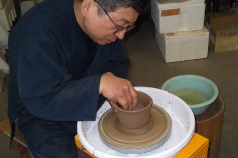 【群馬県富岡市・電動ろくろ】たっぷり3kgの粘土を使って、電動ろくろ陶芸体験