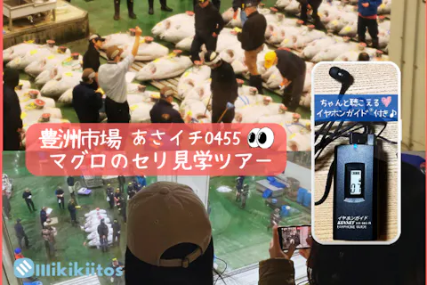 イヤホンガイド®＆小冊子付♪｜豊洲市場 憧れのマグロのセリ見学ツアー あさイチ0455