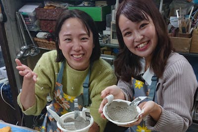 陶芸体験・東京】大岡山駅徒歩3分 簡単に出来るタタラ作り体験 （麵棒