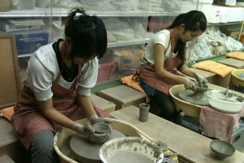 【山梨・河口湖・陶芸・電動ろくろ】電動ろくろお手軽コース、教室一番人気体験！