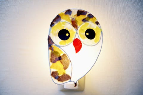 【東京・世田谷区・ランプシェード手作り体験】奥沢駅徒歩3分！初めてのかた大歓迎！幸せを呼ぶフクロウのフットライト（約2時間）