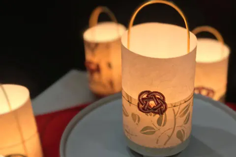 【東京・世田谷区・ランプシェード手作り体験】＜お一人コース＞結婚1周年の紙婚式・出産や引越しお祝いにプレゼントも！ 和紙ランタン 〜結美(むすび)〜 ＜奥沢駅より徒歩約3分＞（体験時間：110分）