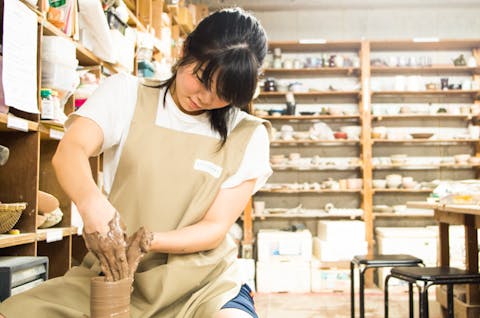 【電動ろくろ・東京】国立府中ICより約10分！安心焼き代込み☆きれいな形を電動ろくろで♪オプションでその日のうちに色付けも！