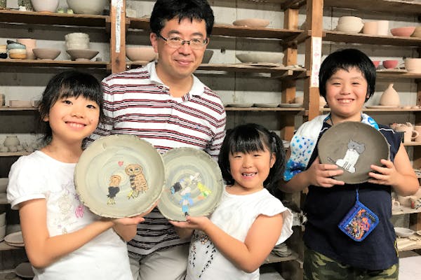 東京・国立・陶芸】1日で終わるたたら成形＆絵付け体験（1.5時間