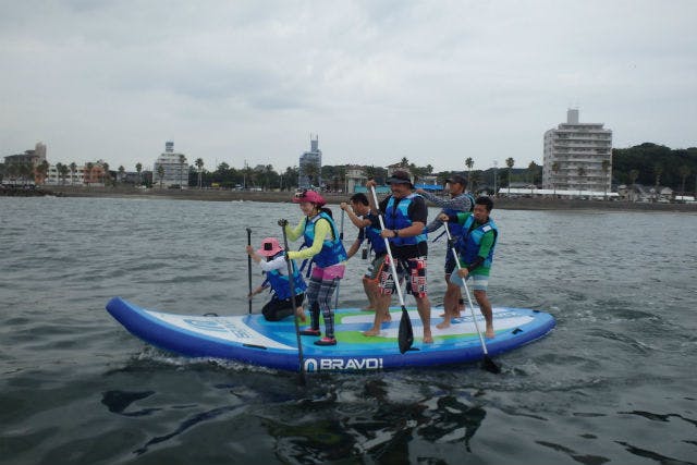 【愛知・知多半島・SUP】力を合わせて漕ぎだそう！6人乗りビッグ