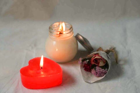 バレンタイン限定！＞【福岡・天神・キャンドルづくり】香り付きアロマ