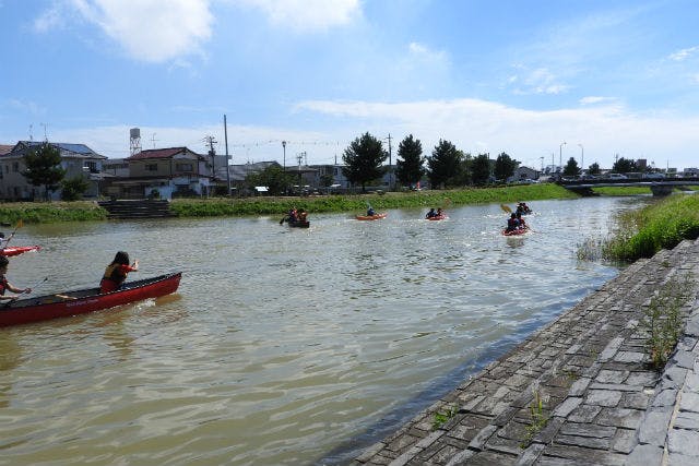 宮城 石巻 カヌー 北上川を満喫しよう 石井閘門 北上川本流 石ノ森漫画の側まで アソビュー