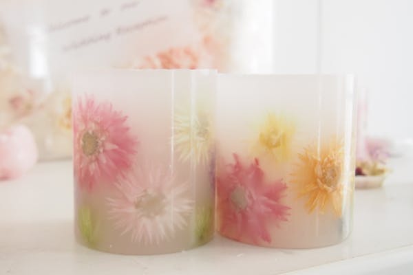 東京・品川・キャンドル作り】可愛いお花のボタニカルキャンドルプラン