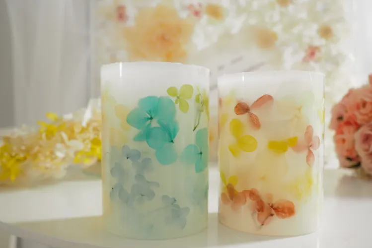東京・品川・手作りキャンドル】透ける光の花。あじさいキャンドル作り