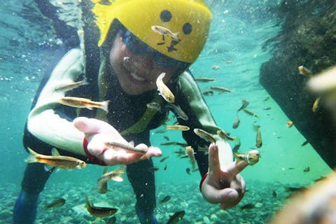 【滋賀・神崎川・1日】キャニオニング＆シャワークライミング体験！ツアー内容に絶対の自信あり！（240分）